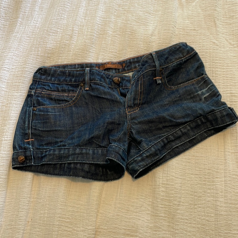 Deener denim jean shorts 24